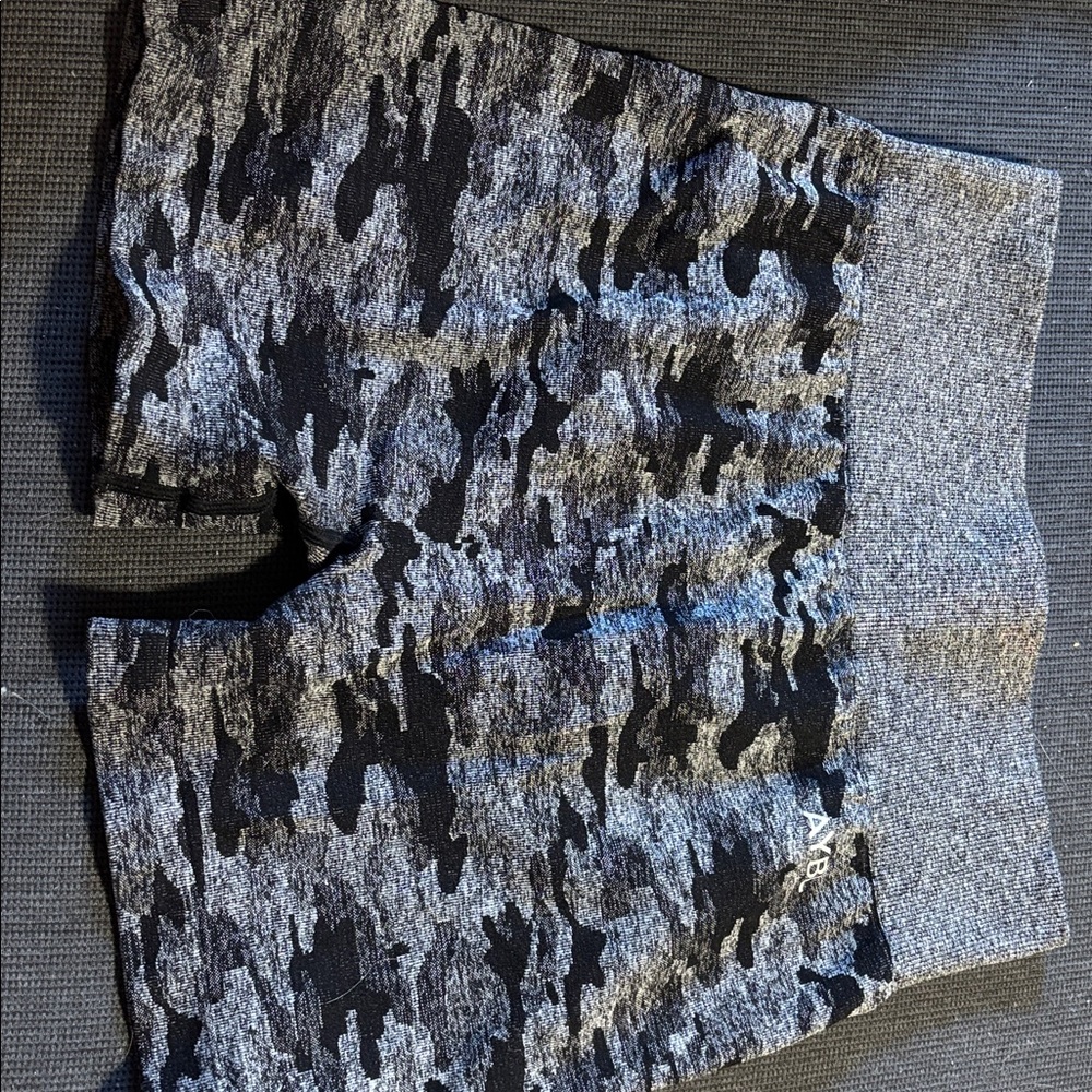 AYBL Black and Gray Camouflage Shorts